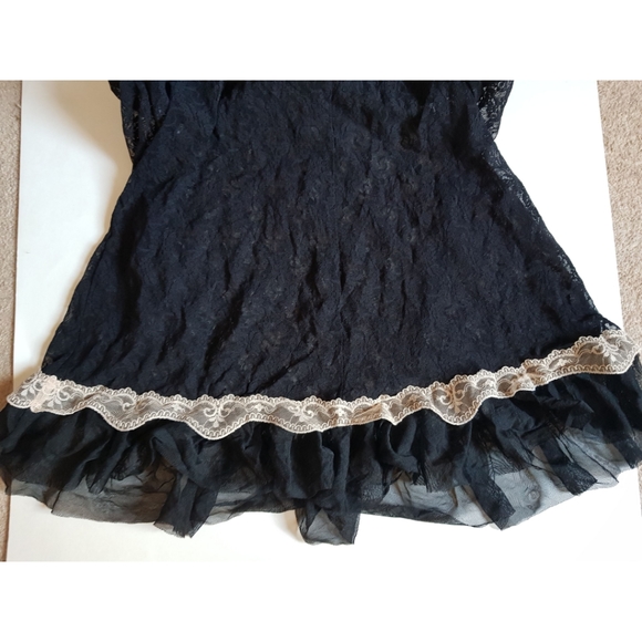 Linea Donatella Black Lace Babydoll Slip - Picture 13 of 15